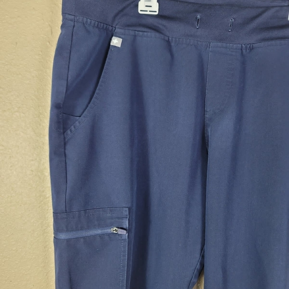 Figs Woman's Pants Jogger Scrub 4-Way Stretch Sz M Blue - Picture 5 of 9